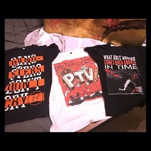 Bundle of band shirts🖤❤️ All Small, UNISEX